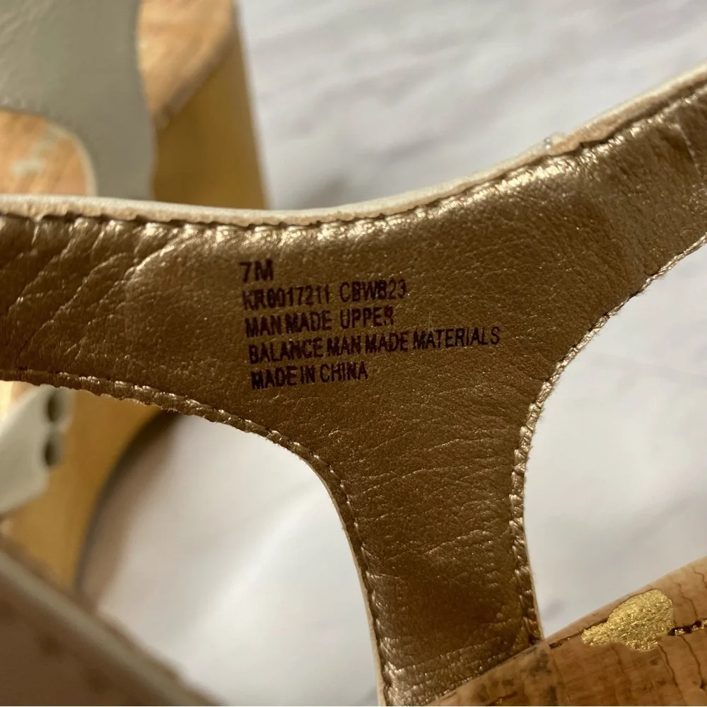 Kork Ease Dawson Platform Wedge Faux Leather Sandal 7M